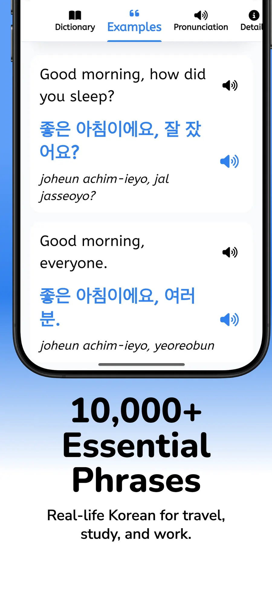 Learn Korean Language Phrases screenshot 2