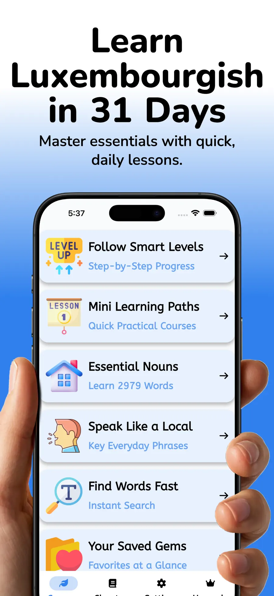 Learn Luxembourgish Beginner screenshot 1